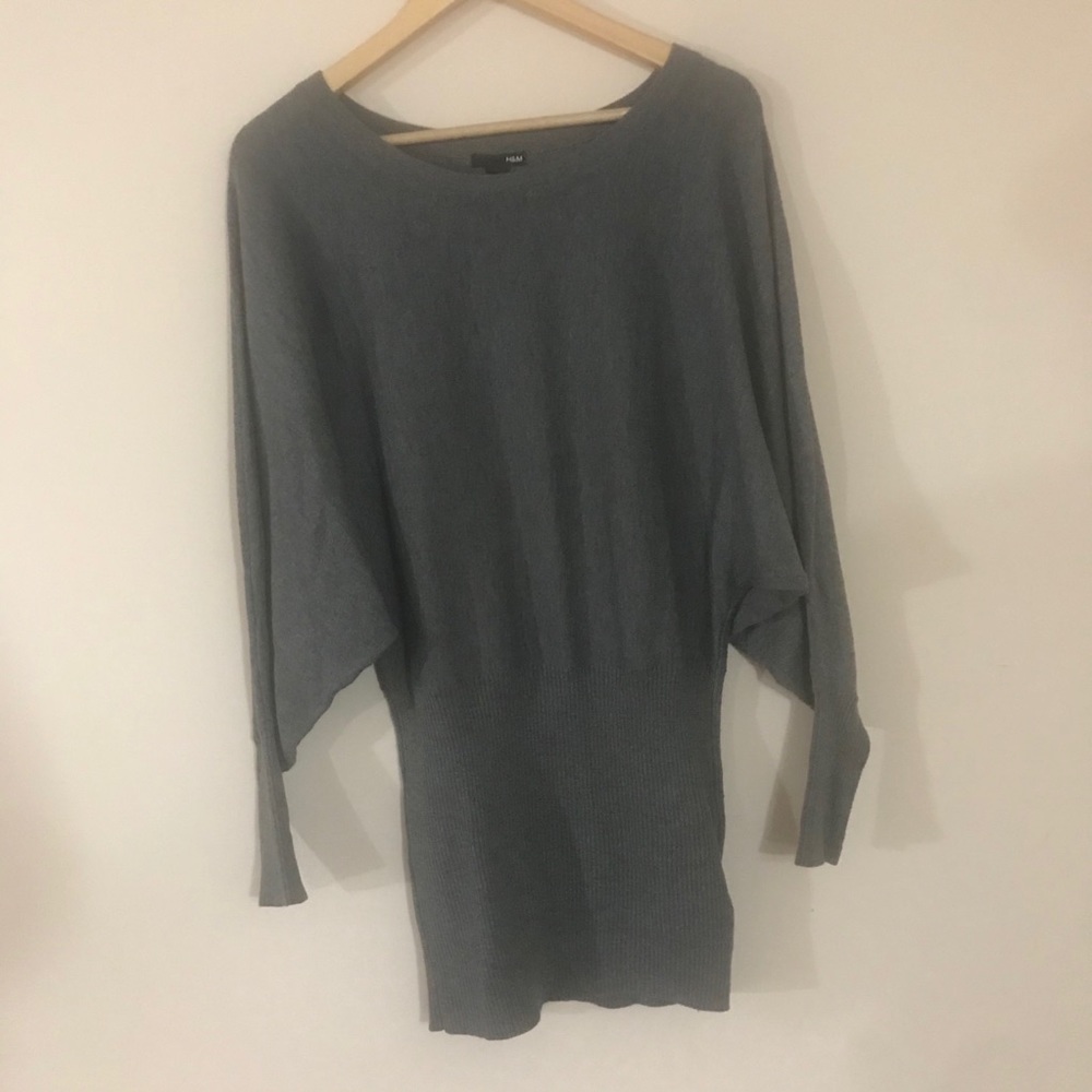 H&M Cozy Oversized Grey Sweater.